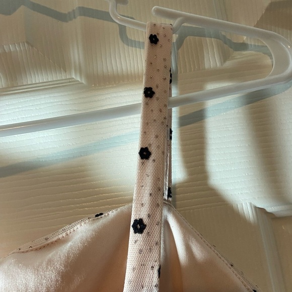 Girls my michelle Sleeveless Glitter Pink Black Floral Polka Dot Party Dress 16 - Picture 6 of 9